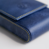 Blue Eng Leather Co. 3 Pen Hard Case with secure zipper and durable exterior for storing and protecting writing instruments.