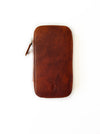 Eng Leather Co. 3-slot leather pen case in Mars color, designed to hold multiple pens with a sleek, compact appearance.