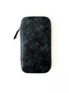 Dark Cloud leather pen case by Eng Leather Co. with three slots, showcasing a sleek, durable leather design.