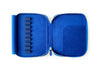 Eng Leather Co. 9-slot leather pen case in Prussian Blue, showcasing a sleek and organized leather storage for pens.