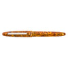 Esterbrook Estie fountain pen with honeycomb design, silver fittings, and closed cap, showcasing elegant craftsmanship.