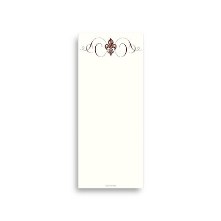 Alexa Pulitzer FDL Scrolls long pad featuring detailed scroll designs on soft, absorbent menstrual pad for comfort and protection.