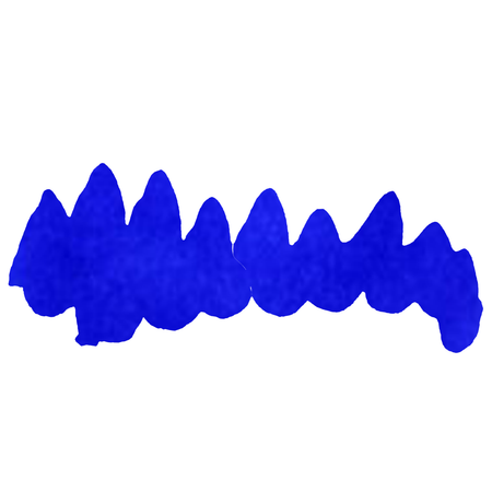 Papier Plume fountain pen ink in Forget-Me-Not Blue, vibrant blue ink bottle for writing and calligraphy.