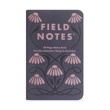 Field Notes Fall Flowers memo book with autumn-themed cover featuring vibrant fall flowers and leaves.