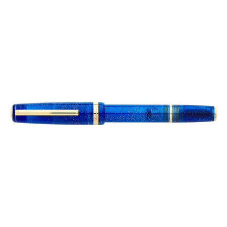Esterbrook JR Pocket Fountain Pen in Fantasia limited edition with colorful swirl design and gold accents.