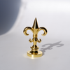 Papier Plume wax seal handles with 8mm screw, featuring elegant Fleur de Lis design for sealing and decorating documents.