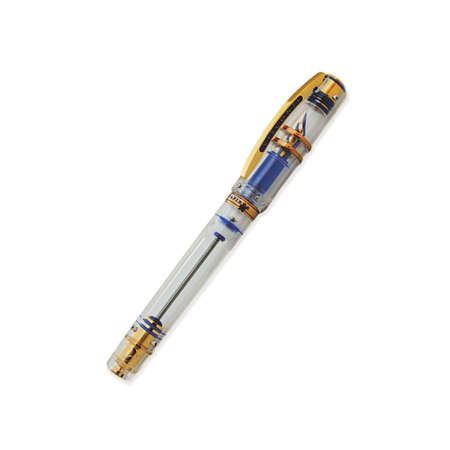 Visconti Homo Sapiens fountain pen with full demo display, limited edition, showcasing sleek design and craftsmanship.
