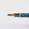 Gioia Capodimonte Kawari fountain pen with gold trim, featuring a sleek design and detailed craftsmanship.