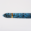 Gioia Capodimonte Kawari gold-trim fountain pen with intricate design and elegant detailing, showcasing luxury writing instrument craftsmanship.