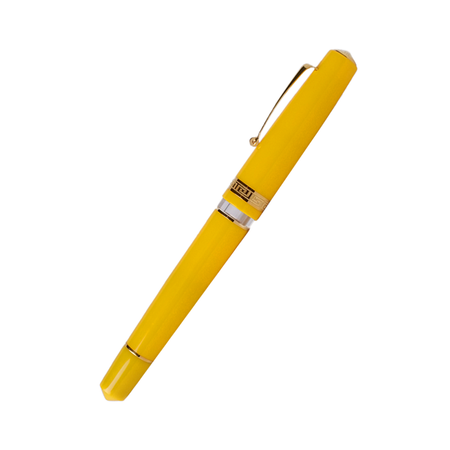 Armando Simoni Club ASC Bologna Portofino Bespoke 2024 handbag in yellow Giallo with gold accents, stylish and luxurious.