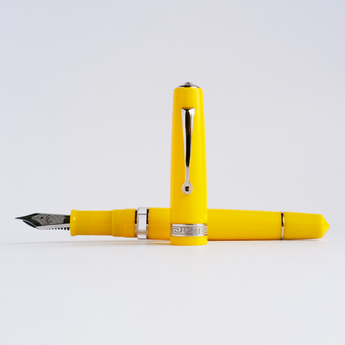 Armando Simoni Club ASC Bologna Portofino Bespoke 2024 pen in yellow Giallo Rhodium finish with gold accents.