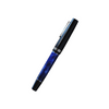 Gioia dark blue fountain pen with silver accents, sleek design, and smooth ink flow, perfect for writing enthusiasts.