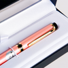 Pilot Grance Pearl Pink fountain pen with a sleek pearl pink finish and elegant design.