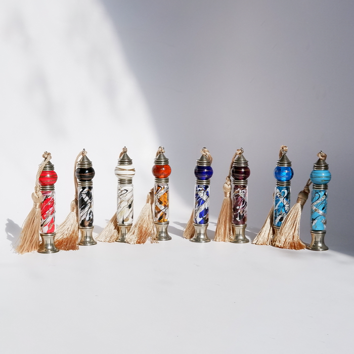 Bortoletti wax seal handle featuring intricate design, used for sealing and embellishing documents or stationery.