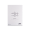Rossi soft cover stitched A5 journal with a heart design on the front page.