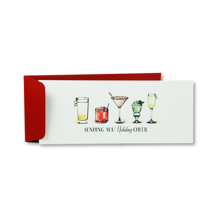 Scriptura Christmas Card featuring a festive design with a Quarantini theme, ideal for holiday greetings and seasonal cheer.