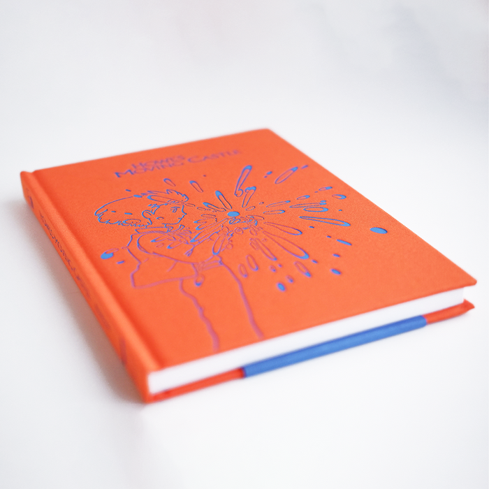 Chronicle Books Studio Ghibli Howl's Moving Castle journal with illustrated cover and lined pages for writing and note-taking.