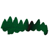 Bottle of Papier Plume Ivy Green fountain pen ink showing the ink's vibrant green color in a clear glass container.