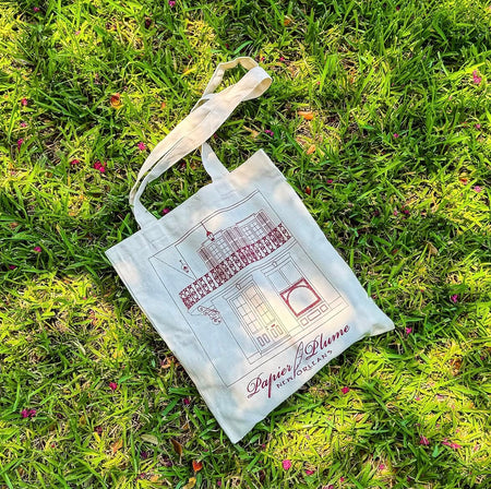 Cotton tote bag by Papier Plume featuring a simple, stylish design, perfect for everyday use and eco-friendly shopping.