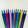 No Solo Vetro glass dipping pen with round tip, showcasing a sleek transparent design for artistic writing and glass decoration.