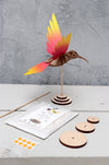 DIY wood table display craft by Bienfang, featuring natural wooden surface perfect for creative projects and decorative displays.