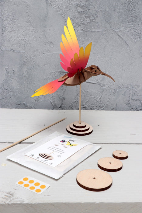 DIY wood table display craft by Bienfang, featuring natural wooden surface perfect for creative projects and decorative displays.