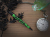 Retro 51 Tornado Popper rollerball pen featuring Dr. Jekyll and Mr. Hyde design with intricate artwork and vibrant colors.