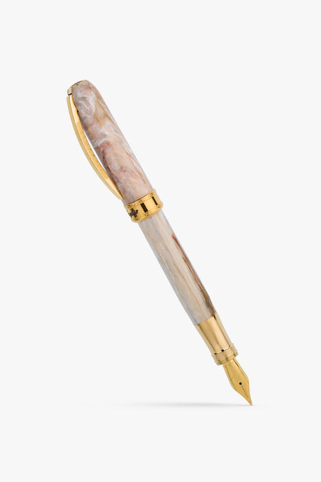 Visconti Comedia Virgilio fountain pen with a sleek design and elegant nib, shown on a clean background.