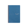 Karatis Egyptian Indigo notebook with Tomoe River paper, featuring a 5x7.5-inch cover in rich indigo color.