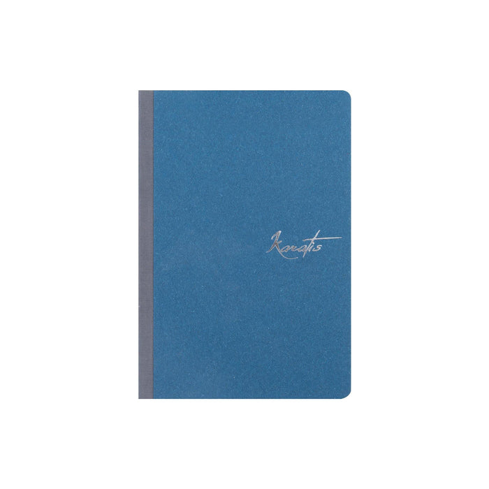 Karatis Egyptian Indigo notebook with Tomoe River paper, featuring a 5x7.5-inch cover in rich indigo color.