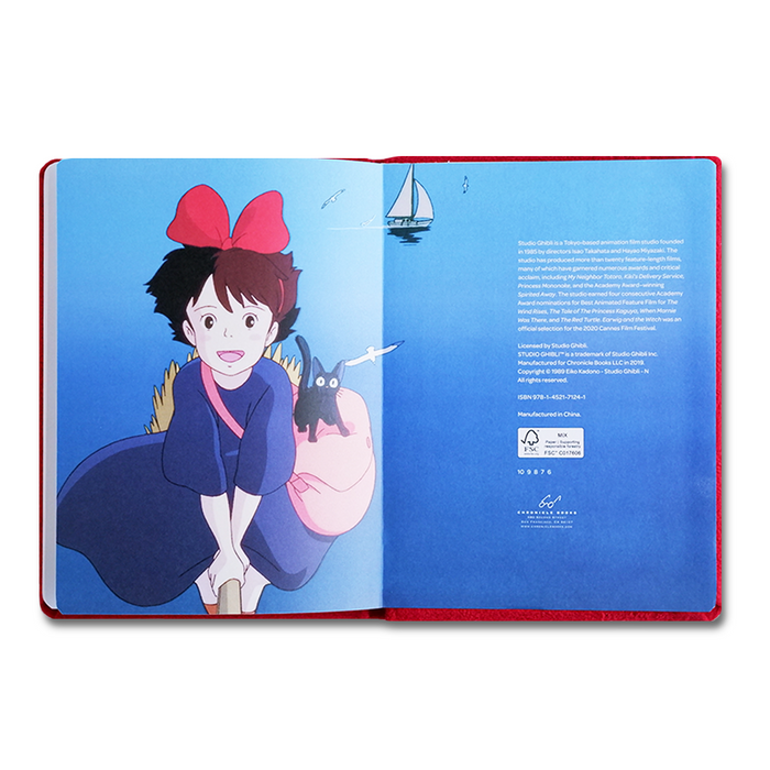Cover of Chronicle Books' Kiki's Delivery Service journal featuring Studio Ghibli character Kiki, with a whimsical, colorful design.
