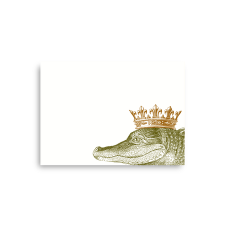 Alexa Pulitzer King Gator A7 Notes notepad with horizontal layout, featuring a detailed gator illustration on the cover.