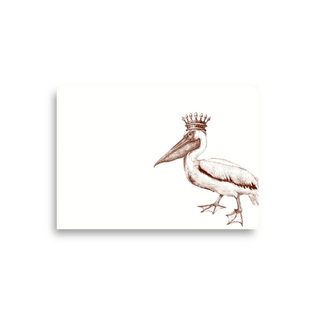 Alexa Pulitzer King Pelican A6 Notes featuring a detailed illustration of a pelican on a stylish A6 notebook page.
