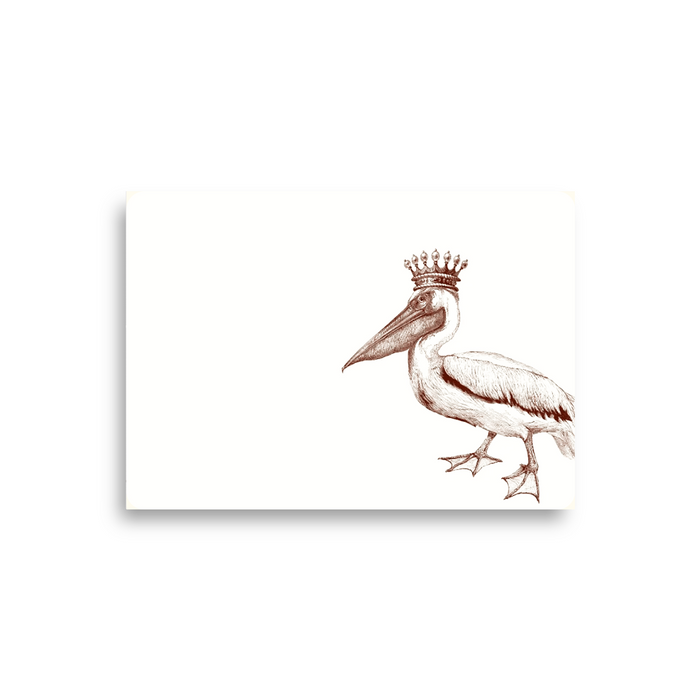 Alexa Pulitzer King Pelican A6 Notes featuring a detailed illustration of a pelican on a stylish A6 notebook page.