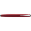 Lamy Studio Royal Red fountain pen with sleek design and gold accents, showcasing its elegant nib and smooth ink flow.