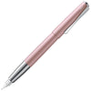 Lamy Studio fountain pen in rose matte finish with sleek design and gold accents, displayed on a white background.