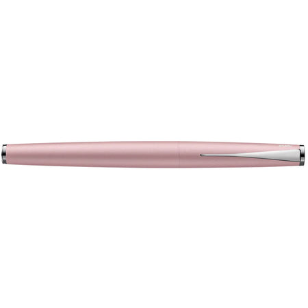 Lamy Studio fountain pen with rose matte finish, featuring a sleek design and gold accents, suitable for writing and calligraphy.