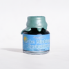 Papier Plume Lake Michigan Springtime fountain pen ink bottle, limited edition, with vibrant blue and green ink inside.