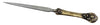 Le Potier D'etain bronze letter opener with elegant design and pointed tip, ideal for opening envelopes comfortably.