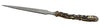 Le Potier D'etain bronze letter opener with elegant design, featuring a sleek, polished metal blade and decorative handle.