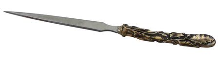 Le Potier D'etain bronze letter opener with elegant design, featuring a sleek, polished metal blade and decorative handle.