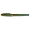 Laban Antique II green fountain pen with gold accents, showcasing the elegant design and smooth nib of the writing instrument.