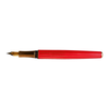 Red Laban Antique II fountain pen with gold accents, showcasing its elegant design and fine nib.