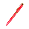 Laban Antique II red fountain pen with gold accents, showcasing its elegant design and smooth writing tip.
