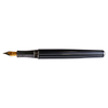 Laban Antique II fountain pen in black and grey with a sleek design, featuring a classic ink nib and elegant finish.