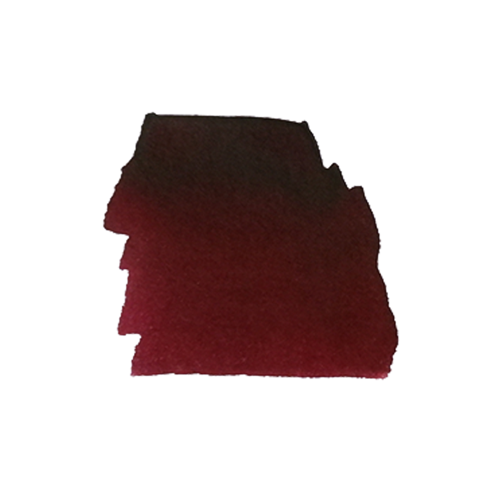 Anderillium Lion Fish Maroon fountain pen ink bottle with maroon-colored ink and lionfish illustration on the label.