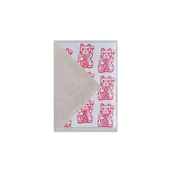 Giftsland Lucky Cat note cards featuring colorful lucky cat illustrations for greeting and special occasions.
