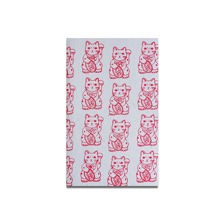 Lucky Cat journal by Giftsland featuring a colorful lucky cat illustration, perfect for note-taking and journaling.