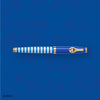 Esterbrook Lucy Estie fountain pen with comic-style background, featuring a sleek design and brand logo on the pen body.