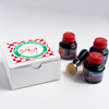 Papier Plume Manhattan Man-Eating Pizza fountain pen ink set with vibrant, pizza-themed ink colors and packaging.